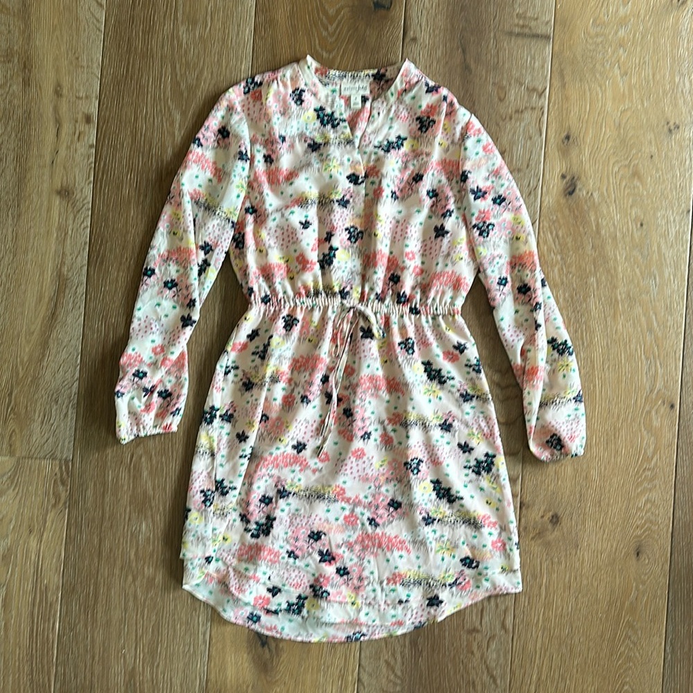 Maison Jules dress, medium, British blossoms pink yellow & blue, polyester